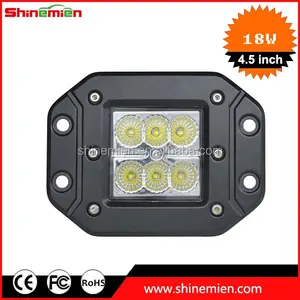 Luce di inondazione del fascio 12v 24v offroad 4x4 camion suv atv 18w led montaggio a filo della luce del lavoro per jeep jd per ford raptor per toyota tundra 12v