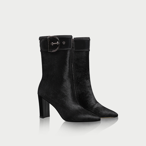 Donne di Genere e Cavallo di Peluche Dei Capelli Blocco Stivali Tacco Caviglia - Product Image 4