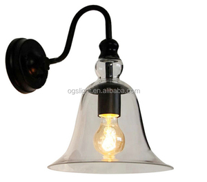 Estilo europeo antiguo de vidrio sombra lámpara de pared <span class=keywords><strong>para</strong></span> hotel lámpara de cabecera - Product Image 1