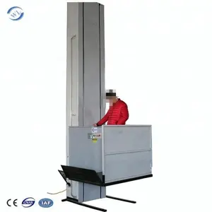 Wheelchair platform lift with backplate for sale