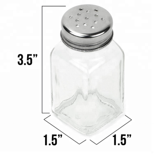 Set di Mini Bottiglie in Vetro per Spezie, Contenitori per Conservazione, Saliera e Pepiera con Coperchi in Acciaio Inox - Product Image 6