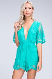 <span class=keywords><strong>Elegante</strong></span> <span class=keywords><strong>Tuta</strong></span> Intera Verde Smeraldo con Scollo Profondo a V <span class=keywords><strong>in</strong></span> <span class=keywords><strong>Pizzo</strong></span>, Realizzata su Misura per Donna - Product Image 5