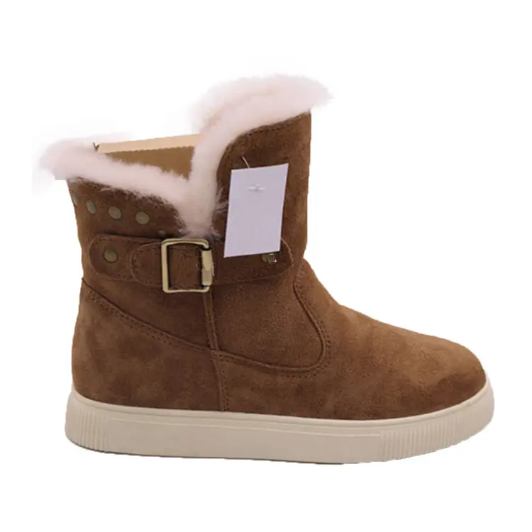 WD811 winter women fashion suede shoes snow boots