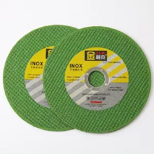 4 in'' 1.6mm China factory supplies abrasive cut off disc green double net fast cut iron cutting disc