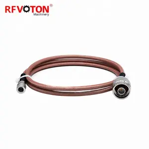 RFVOTON QMA macho a N macho Pigtail Electronic Jumper Cable Assembly para RG142 - Product Image 1