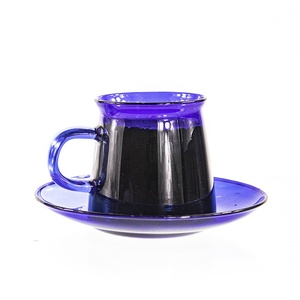 Tasse à café en verre colorée faite à la main pour lave-vaisselle <span class=keywords><strong>micro</strong></span>-ondes vente en gros - Product Image 4