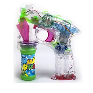 Vendita calda Bubble Gun Toy con luci lampeggianti a Led per bambini Blister in plastica Card PS pistola a bolle Unisex pistola a bolle di nozze all'ingrosso