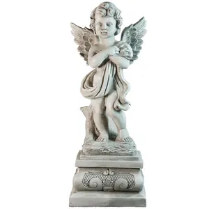 Manufactory Marble Stone Statue Of Baby. Manufactory Garden Statue Stone Angel/