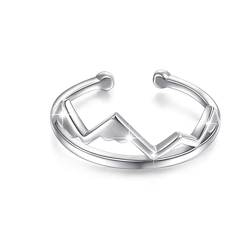 แหวนสำหรับผู้หญิง,แหวนสำหรับปีนเขาสโนว์แคปเงินสเตอร์ลิง925