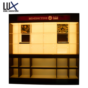 ตู้เก็บเหล้าไม้สำหรับร้านขายเครื่องดื่ม, เฟอร์นิเจอร์โชว์สินค้าร้านไวน์ - Product Image 5