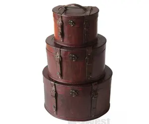 BAS quantité minimale de commande Vente en gros Boîte de rangement en bois antique Boîte de rangement en bois de l'usine chinoise