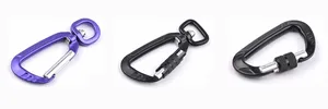 Swivel Hook Climbing Carabiner Aluminium Alloy Dog Leash Carabiner Locking