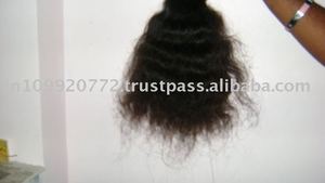 Meilleure vente Vague profonde en vrac et vague naturelle Nautral Curly Indian Extension de cheveux bruts humains Temple Tissage de cheveux humains - Product Image 2