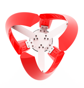 Thời Gian Sống 20 Năm 200W Tốc Độ Quay Thấp Tua Bin Gió Trục Dọc Cho Gia Đình - Product Image 1