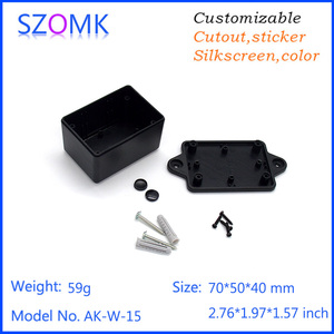 New Flanged ABS <strong>Plastic</strong> <strong>Enclosures</strong> with IP54 Protection 70x50x40mm White and Black - Product Image 4