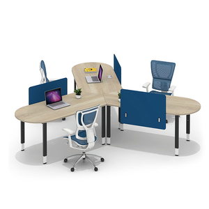 Ronde poste de travail MFC call center poste de travail 3 personne bureau poste de travail - Product Image 2
