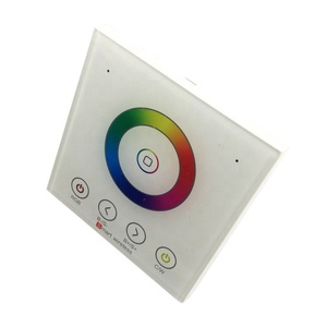 DC12-24V Điều Khiển Dải <span class=keywords><strong>LED</strong></span> RGBW Dải Điều Khiển Đồng Bộ Từ Xa 4 Kênh Gắn Tường Bảng Điều Khiển RF RGBW - Product Image 5