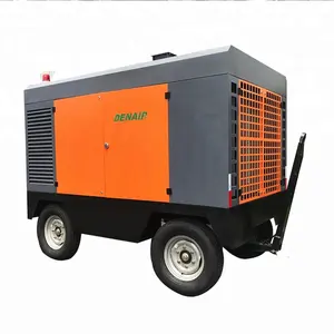 Compresor A Tornillo Con Motor Diesel 15 Bar 500 Cfm Portable Diesel Screw Air Compressor For Drilling Rig