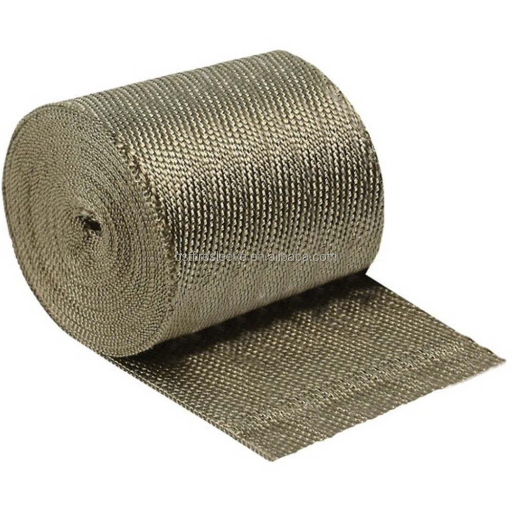 China Manufacturer fireproof material Titanium Exhaust Insulating Wrap heat resistant tape for exhaust