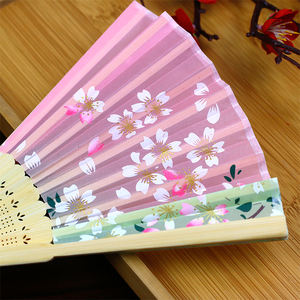 [JE SUIS VOTRE FAN] Stock suffisant ! 12 modèles de éventails pliants en soie japonaise traditionnels à motifs imprimés en bambou pour femmes - Product Image 3