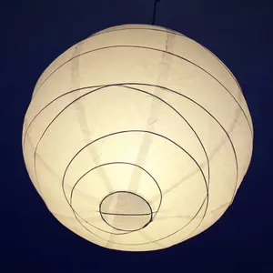 Paper Lanterns Hanging Round Tissue Lamp Led Paper Lantern Wholesale Handmade Hanging White Home Decoration Digital Printing Decoration Party Folk Art