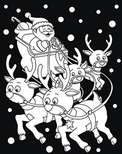 con 4 Marcadores. Manualidades niños Suministros, Santa y Muñeco de nieve de Terciopelo y Cartel Del Arte Set - Product Image 2