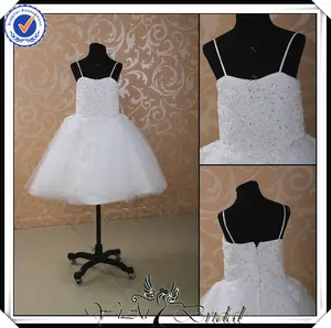 el último ff0005 diseño de vestido de encaje de cuentas bola niños vestido de niña de las flores para vestidos de novia