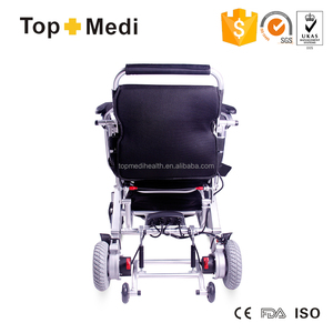 Rehabilitation therapy supplies battery motorized 4 wheels small manual wheelchair Topmedi lightweight and durable - Product Image 5