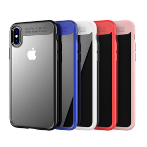 Для iphone х Прозрачная крышка, прозрачный жесткий Мягкие TPU край защитный чехол для мобильного телефона iPhone X