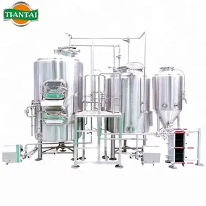 Tiantai 300L 3HL 2.5 Bbl Ss Electric ระบบการต้มเบียร์แบบสองถังสามลำ