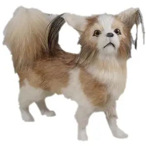 Realistic Plush Fur Dog Toy