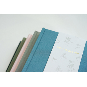 Cuaderno diario y Panner hechos a mano bala de lino de tela de tapa dura personalizada al por mayor 2024 - Product Image 4