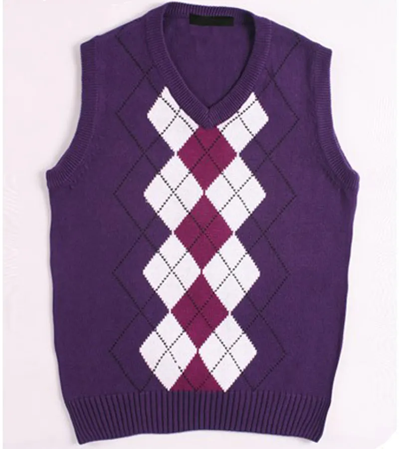맞춤 패션 뜨개질 패턴 V 넥 스웨터 조끼
