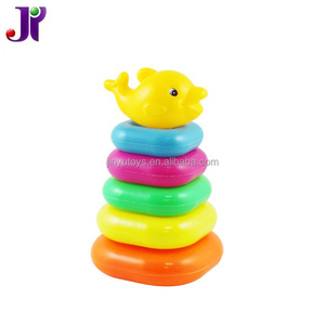 <strong>Kids</strong> Educational Toys Colorful Circle Stacker Toys <strong>Plastic</strong> <strong>Ring</strong> Stacking Toys