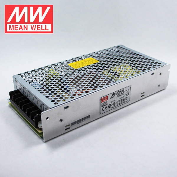 Alimentation MeanWell RS-150-24 156W 24V 6.5A - Alim Industriel AC/DC | Entrée 88-264VAC, Sortie 24VDC