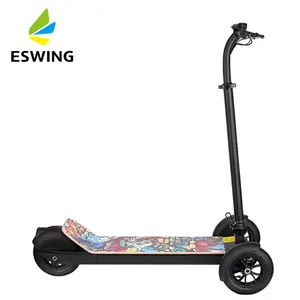 ESWING foldable fast 500W fat tires adults 8.5 inch 3 wheels drift board electric scooter
