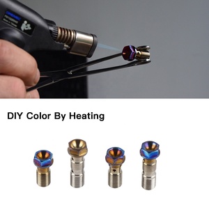 NiceCNC DIY Color by Heating M10 X 1.0mm Titanium Double Banjo Bolt pour Aprilia <span class=keywords><strong>Shiver</strong></span> 750 <span class=keywords><strong>900</strong></span> SL750 SL1000 - Product Image 2