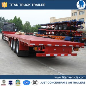 trois essieux <span class=keywords><strong>semi</strong></span>-<span class=keywords><strong>remorque</strong></span> <span class=keywords><strong>plateau</strong></span> déclin plate transport marchandises avendre - Product Image 2