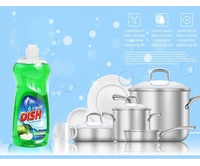 Liquide vaisselle de qualité alimentaire à base de pomme verte en gros, Lavavajillas Liquido Plato Lavado Limpiador