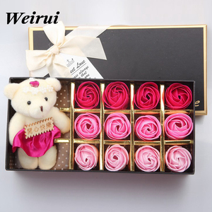 Rose Soap Flower Box Dia dos Namorados Empresa Evento Presente Dando Casamento Aniversário Retorno Presente Dia das Mães Natal Ação de Graças
