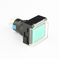 Interrupteur à bouton-poussoir à LED momentané 10 mm 12 mm 16 mm DPDT 2NO 2NC 8 broches