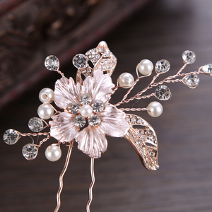 Accesorios para el cabello de novia de diamantes de imitación de palos de pelo de las mujeres de horquilla joyería del pelo - Product Image 2
