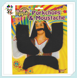 Sintético barato Flor de Hippie 1960 amor paz <span class=keywords><strong>hombre</strong></span> fiesta de Carnaval pelucas HPC-1257 - Product Image 6