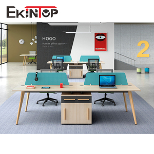Stasiun Kerja Pusat Panggilan Kayu Meja Meja Kerja Partisi Kantor Komputer Bergerak untuk Kubus Pabrikan Furnitur Kantor - Product Image 4