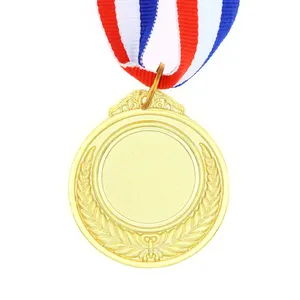Bán buôn giá rẻ tùy chỉnh trống huy chương huy chương thể thao với Ribbon
