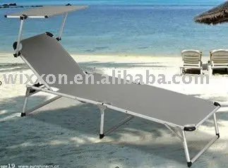 العتيقة الشاطئ للطي sunbed/سرير النهار ، sunlounger