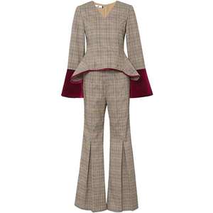 Costume formel pour femmes, personnalisé, costume avec <span class=keywords><strong>pantalon</strong></span>, smoking pour dames, <span class=keywords><strong>violet</strong></span>, vente en gros - Product Image 3