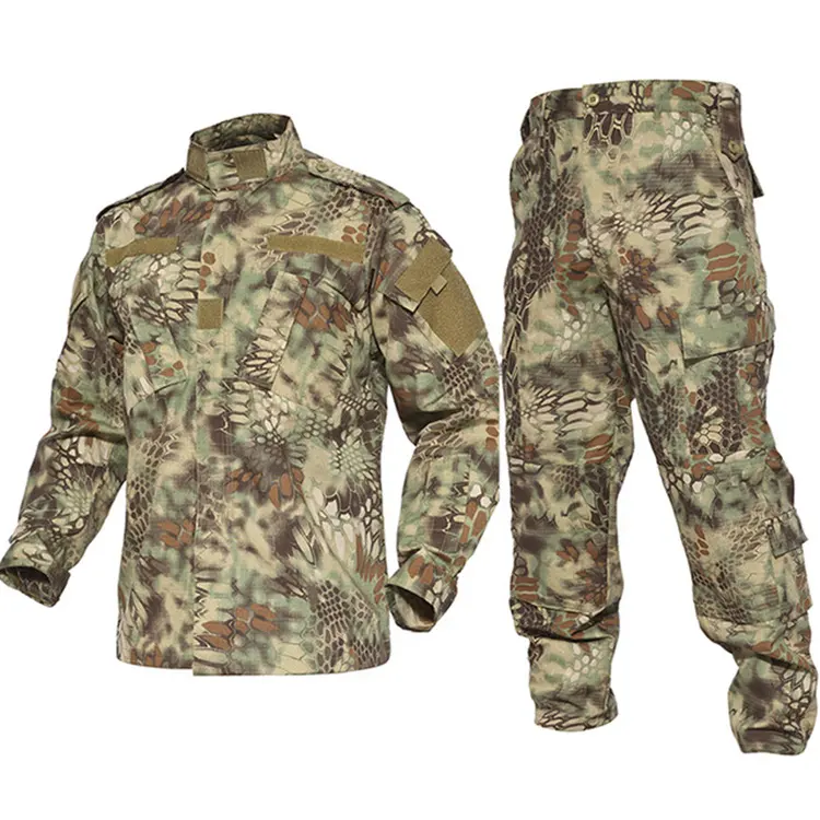 CHINA Factory Supplier Combat Tactical ACU Uniform Suits Jacket and Pants Camouflage T/C 65/35 Polyester/Cotton