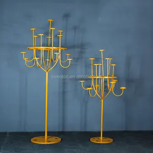 Wholesale wedding table centerpiece 15 arms tall metal candelabra