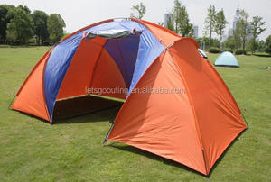 Tenda per famiglie con vendita calda per Amazon estesa da 4 a 6 persone grande tenda a cupola da campeggio con 2 camere e 1 sala (HT6069-2) - Product Image 5